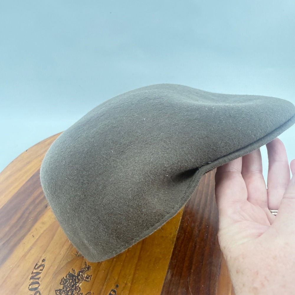 Vintage Pendleton Flat Cap Mens Large Brown 100% Virgin Wool Newsboy Ivy Hat - Picture 6 of 10